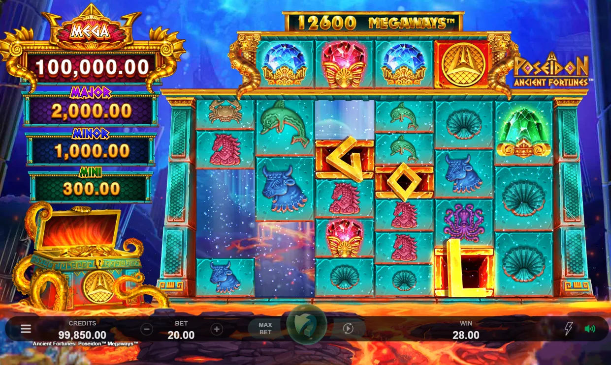 Ancient Fortunes Poseidon Megaways Slot